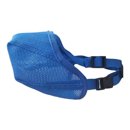 Dog Muzzle Adjustable Soft Mesh Dog Muzzle for Small Medium Large Dogs Prevents Biting Chewing Breathable Pet Muzzle