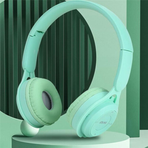Headband  Headset Y08 Wireless  Headset Portable Foldable Children Headset Black 2
