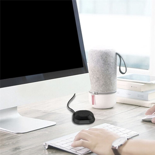 3.5mm Plug Conference Microphone 360 Omnidirectional Condenser Computer PC Mic Desktop Microphone Plug & 2