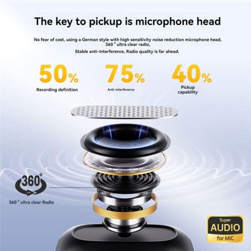M8 Pro Wireless Lavalier Microphone with LCD Display Charging Box Noise Reduction Mic for Ios Android Live Streaming A 2
