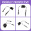 Support de Rail pour Casque de Microphone, Oreillettes Rabattables Réglables Multi-Angles, Support Fixe, Accessoires de Casque Vert 7