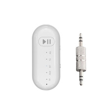Adaptateur Émetteur Récepteur Sans Fil 5.1, Émetteur Stéréo AUX 3,5 Mm, Prise en Charge des Appels Mains Libres, Carte TF pour Voiture