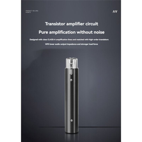 Dynamic Microphone Amplifier 5V Power Supply Single Channel Increase Omnidirectivity for Dynamic Microphone Drop 1
