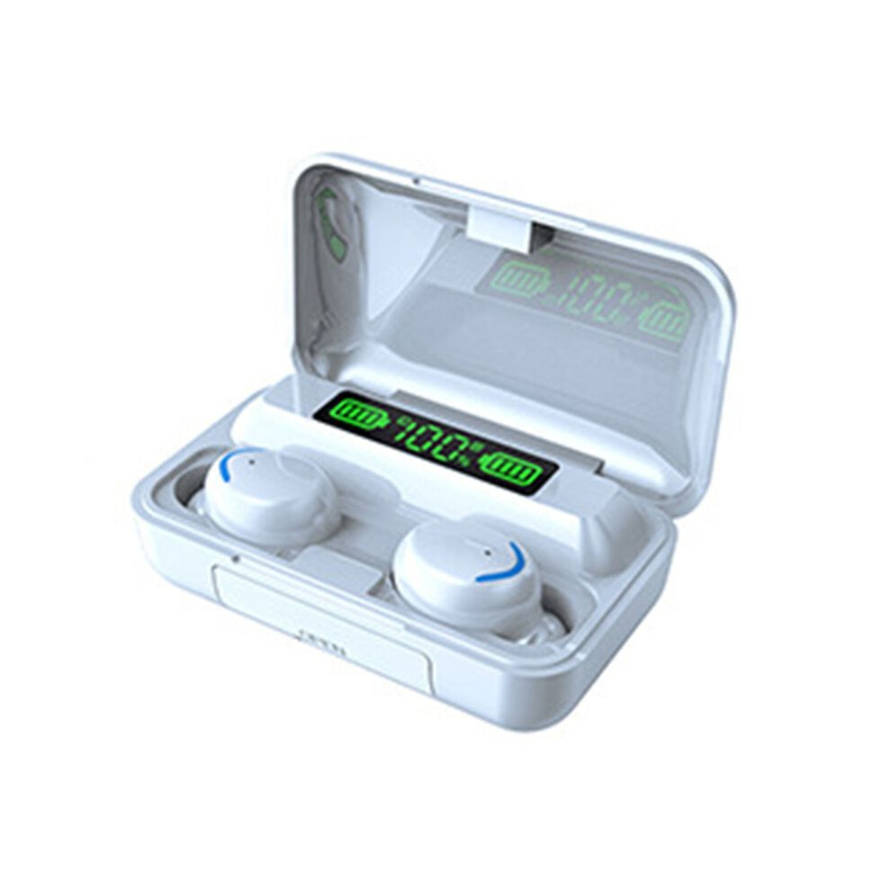 Ear Buds Mic In-Ear Wireless Earphones Ipx7 Waterproof Led Display Wireless Earbuds For Cycling Running White 6033723323884