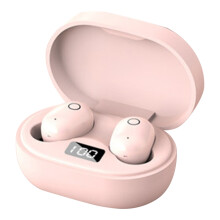 Wireless  5.0 Earbud IPX5 Water Sweat Proof Headphones Touch Controls,  LCD Charging Case 3D Stereo Bass,A