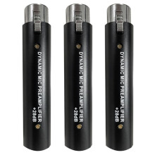 3X Microphone Preamplifier for DM1 Dynamic 28DB Gain Mic Amplifier for Dynamic and Passive Ribbon Microphones