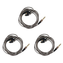 3X DIY Ie800 Headphone Cable Single Crystal Copper Wires, 14 Core MMCX Interface Earphone Cable for SE215/315/535/UE900
