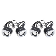 4X Bonks High Power Full Range Stereo Subwoofer PC Speaker Portable Bass Music DJ USB Computer Speakers