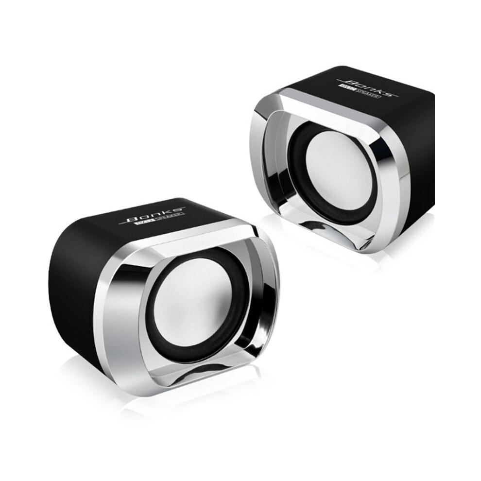 4X Bonks High Power Full Range Stereo Subwoofer Pc Speaker Portable Bass Music Dj Usb Computer Speakers 6033923040956