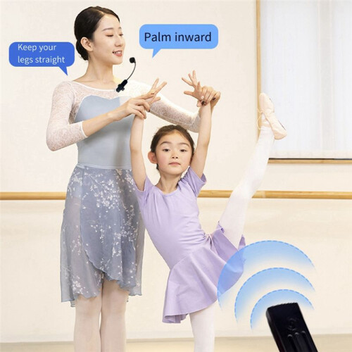 Wireless Microphone Set 2.4G Dual Wireless Headset  Portable Microphone Suitable for Karaoke Single Microphone 1