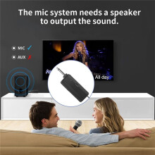 WN58 Professional 2.4G Wireless Microphone 2 Channels UHF Fixed Frequency Handheld Mic for Karaoke Church Show
