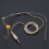 Adjustable Beige Double Earhook Capacitor Headset Mic Headworn Lockable Microphone 3.5mm Plug for Wireless 6