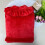 Women's Fleece Bathrobe Solid Red M 7