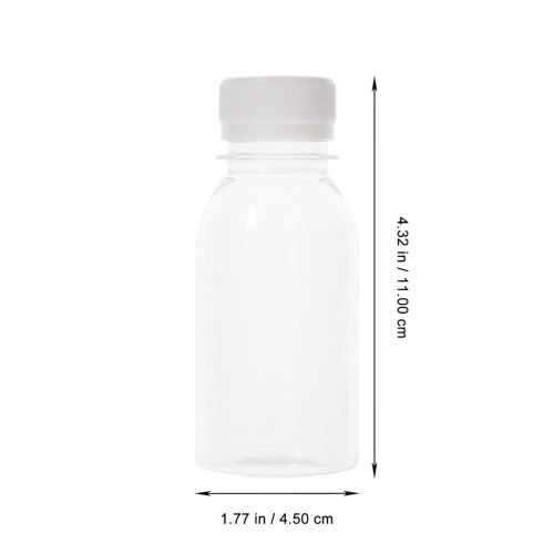15er-Packung transparente ABS-Saftflaschen, 100 ml 1