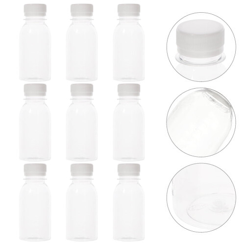 15er-Packung transparente ABS-Saftflaschen, 100 ml 2