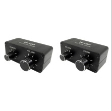 2pcs 3.5 mm RCA Volume Controller Pre Amplifier W-10P Stereo Dual Channel Stereo Audio Balance Music Home Sound