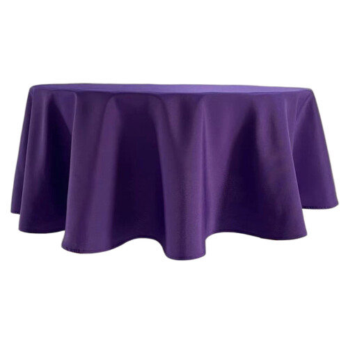 Runde Polyester-Tischdecke, 60 Zoll, fleckenabweisend 1