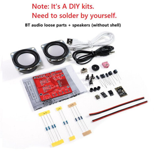 3X DIY  Speaker Kit USB  Home Stereo Sound Amplifier DIY Electronic Kits Without Shell 2