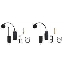 2X Violin Wireless Microphone Musical Instrument Microphone Stage Performance Audio Receiver and Transmitter Short Clip