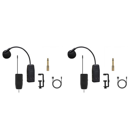 2X Violin Wireless Microphone Musical Instrument Microphone Stage Performance Audio Receiver and Transmitter Short Clip