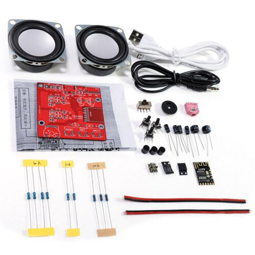3X DIY  Speaker Kit USB  Home Stereo Sound Amplifier DIY Electronic Kits Without Shell 1