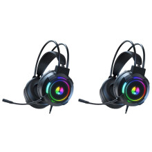 2X Gaming Headset 7.1 Stereo Surround Bass Headset Computer Gaming Console with Microphone RGB Headset