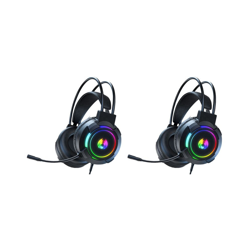 2X Gaming Headset 7.1 Stereo Surround Bass Headset Computer Gaming Console With Microphone Rgb Headset 4712008689052
