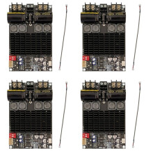 4X ZK-2001 Digital Amplifier Board 2.1-Kanals 2X100W+200W Subwoofer TPA3221 -Förstärkarmodul med Skärmad Tråd