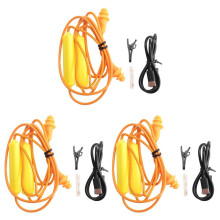 3X Ear Plugs Earphone for Work, Noise Suppression, Hearing Protection,Construction Sites, Noisy Places Orange