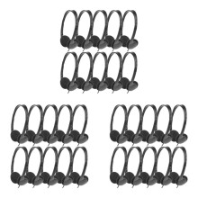 Klassrumshörlurar 30-Pack för Barn Skola, Hörlurar 3,5 mm Ljudheadset för Elever Barn Småbarn Tonåringar