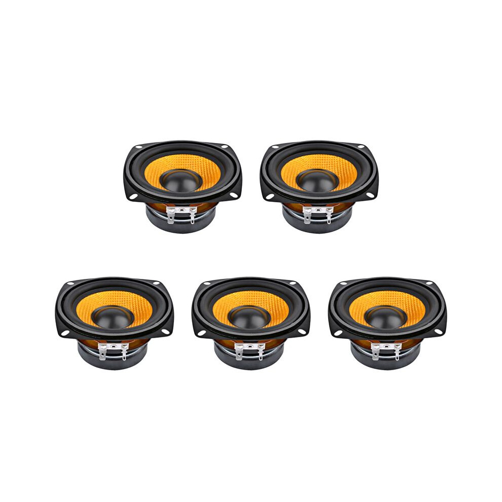 5Pc 4Inch Audio Portable Speaker 4 Ohm 15W Bass Speaker Diy Professional Multimedia Subwoofer Speakers For Sound System 4713921679632