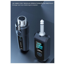 3X Novo Transmissor e Receptor XLR Sem Fio UHF de Microfone Sem Fio para Microfones Dinâmicos, Misturadores de Áudio e Sistemas de PA