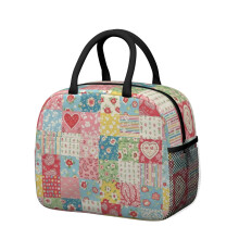 Sac à lunch isotherme à motif floral pour femme – étanche, 27 cm