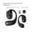 2X Digital Display Single Ear Hanging Ear  Headset Open  5.3 Wireless Headset Earphone Black 5