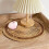 Rattan-Wandkorb-Dekoration, 30 cm rund, Boho-Stil 2