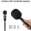 2X Handheld Draadloze Microfoon Handgreep Stick Plug And -Handgreepadapter voor  SYNCO Comica 5