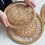 Rattan-Wandkorb-Dekoration, 30 cm rund, Boho-Stil 5