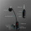 2X UHF Wireless Instruments Saxophone Microphone Wireless Receiver Transmitter 50M Range Plug and 9