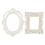 2 Pcs White Resin Square Photo Frames for Home & Studio 4