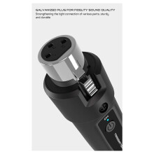 2X Neues Drahtloses Mikrofon, UHF Wireless XLR Sender und Empfänger für Dynamische Mikrofone, Audiomixer, PA-Systeme