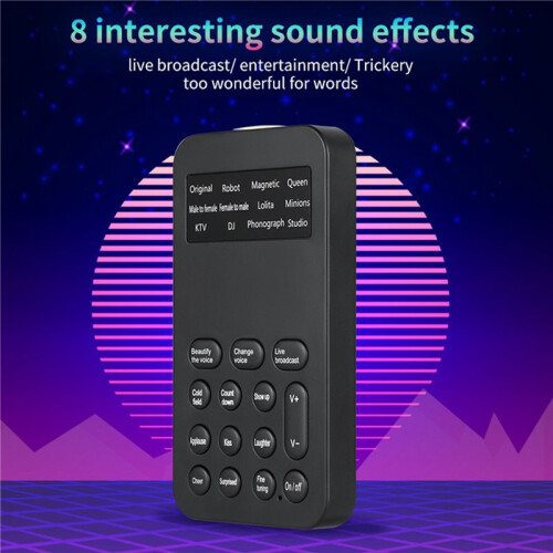 2X S9 Voice Changer 12 Voice Changing Modulator with Adjustable Voice Functions Phone Computer Sound Card Mic Tool 1