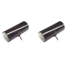 2X Haut-Parleur 3,5 mm Haut-Parleur Portable Haut-Parleur Amplifié Plug And pour Téléphones Mobiles et Tablettes Noir