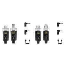 2X 0V/48V Wireless XLR Microphone Transmitter and Receiver Microphone Wireless System Rechargeable