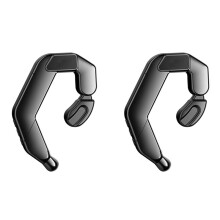 2X New V19 Headset Bone Conduction Ear Hanging Type Non-in-Ear Digital Display Business Sports Open Type