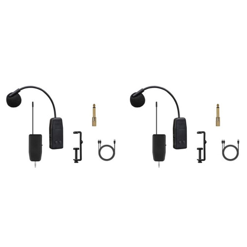 2X Violin Wireless Microphone Musical Instrument Microphone Stage Performance Audio Receiver and Transmitter Long Clip 1