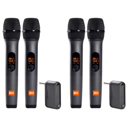 2X Universal Microphone Home Karaoke Microphone USB Wireless Microphone Live Broadcast Radio Digital Display Microphone