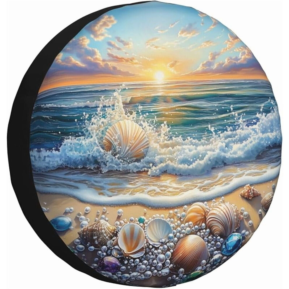 Baby Turtle Sea Spare Tire Cover For Rv Camper Trailer Suv Silver 9193271417637