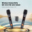 2X Universal Microphone Home Karaoke Microphone USB Wireless Microphone Live Broadcast Radio Digital Display Microphone 3
