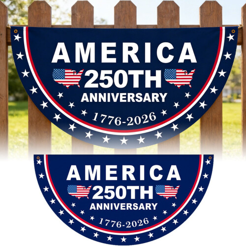 250th Anniversary Bunting 1.5x3ft 2pcs 2