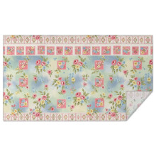 Rechthoekig tafelkleed van polyester met bloemenprint, 60x102 inch